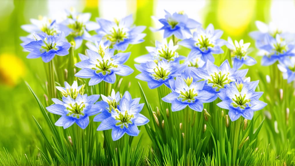  beautiful light background for a greeting card with delicate spring flowers ar 16:9 {prompt}, maximum details