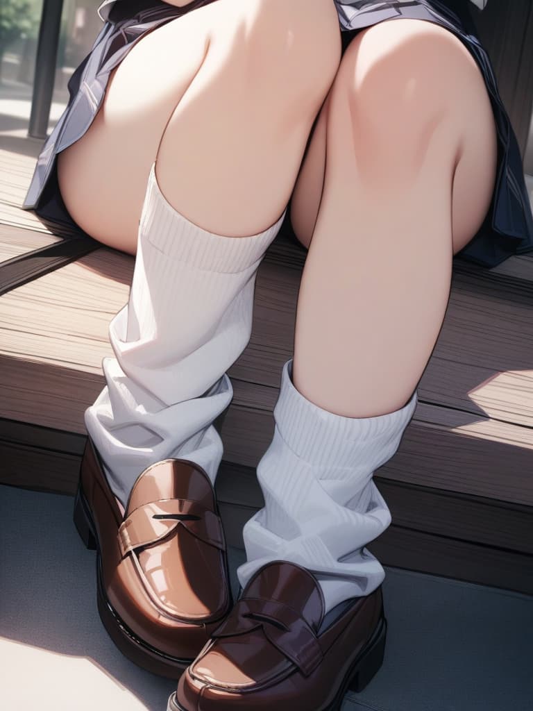  suspicious students, loose socks, sailor uniforms, loafers, blonde, tapioca milk tea, beige eyes, masterpiece, best quality,8k,ultra detailed,high resolution,an extremely delicate and beautiful,hyper detail