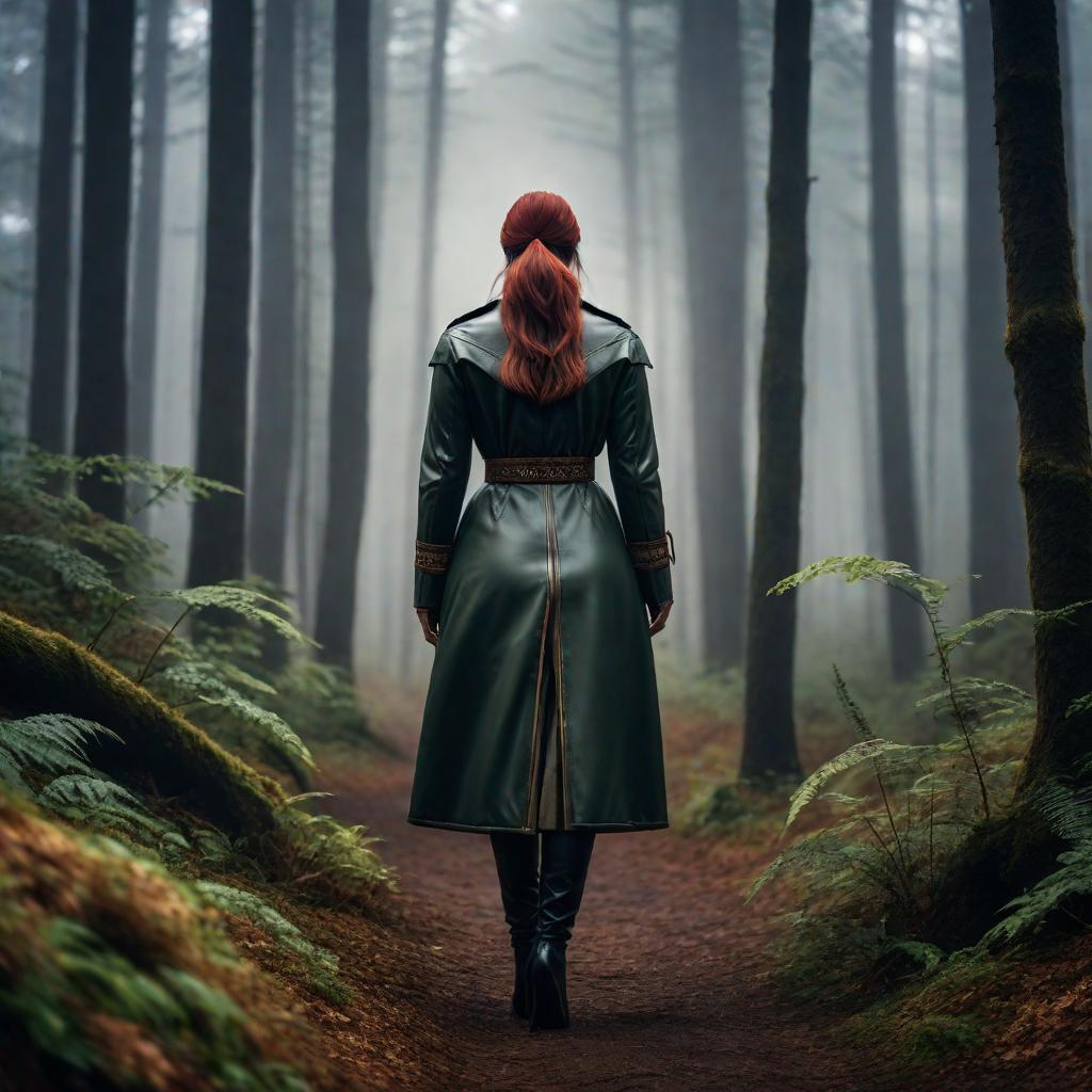  a foggy morning in the forest hyperrealistic, full body, detailed clothing, highly detailed, cinematic lighting, stunningly beautiful, intricate, sharp focus, f/1. 8, 85mm, (centered image composition), (professionally color graded), ((bright soft diffused light)), volumetric fog, trending on instagram, trending on tumblr, HDR 4K, 8K