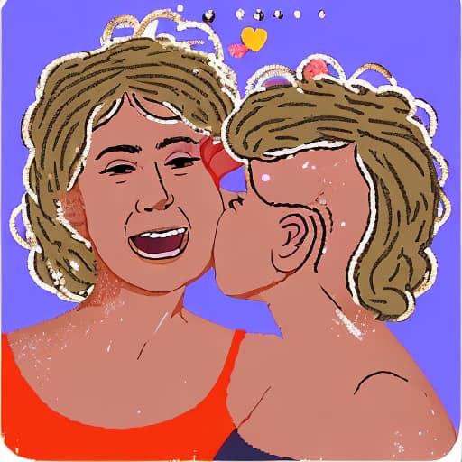  two women are kissing each other while wearing pink hair clips, lesbian kiss, licking tongue, licking, bite her lip, french kiss, lesbians, sapphic art, licking out, portrait of two girls kissing, making out, kissing each other, kissing, kiss mouth to mouth, tastes, wlop : :, mouth is simple and pleasant, long tongue, biting lip