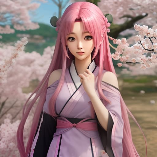  huruno sakura with long hair