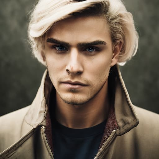 portrait+ style Russian LGBT queer TV actor blonde hunk dude face