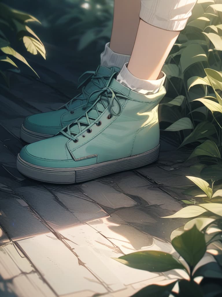  girls, plain clothes, loose socks, wolf ears, medium hair, green cardigan, green hair, yellow eyes, masterpiece, best quality,8k,ultra detailed,high resolution,an extremely delicate and beautiful,hyper detail