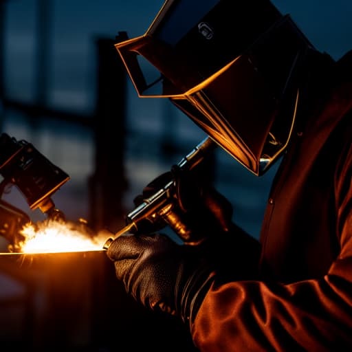  image of welder smoking joint Apply the Following Styles 3Drenderer, Cyberpunk, Synthesis hyperrealistic, full body, detailed clothing, highly detailed, cinematic lighting, stunningly beautiful, intricate, sharp focus, f/1. 8, 85mm, (centered image composition), (professionally color graded), ((bright soft diffused light)), volumetric fog, trending on instagram, trending on tumblr, HDR 4K, 8K