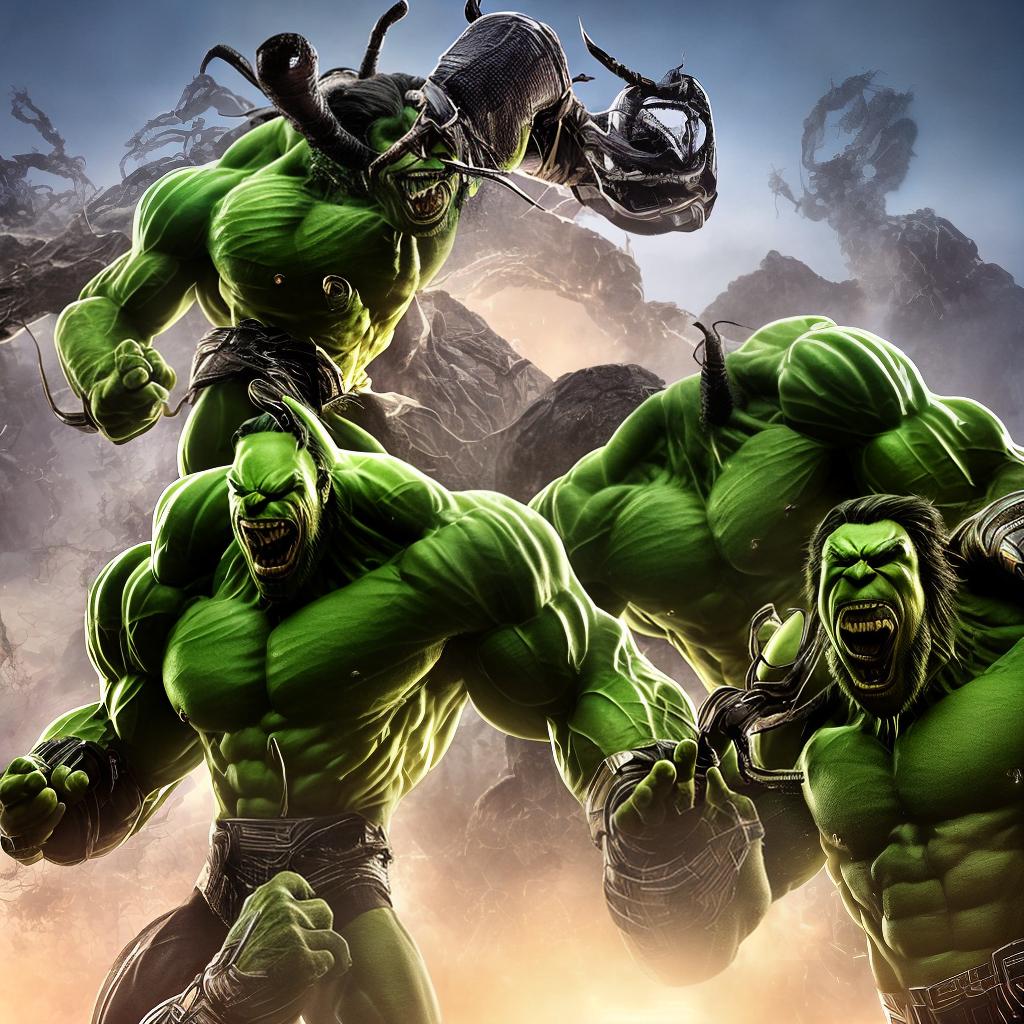 mdjrny-v4 style hulk((venom in hulk)),venom eyes hyperrealistic, full body, detailed clothing, highly detailed, cinematic lighting, stunningly beautiful, intricate, sharp focus, f/1. 8, 85mm, (centered image composition), (professionally color graded), ((bright soft diffused light)), volumetric fog, trending on instagram, trending on tumblr, HDR 4K, 8K