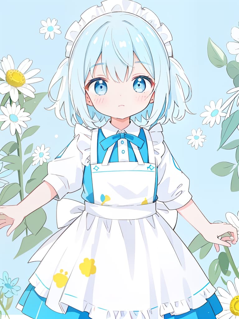  light blue and white jersey, apron, jit