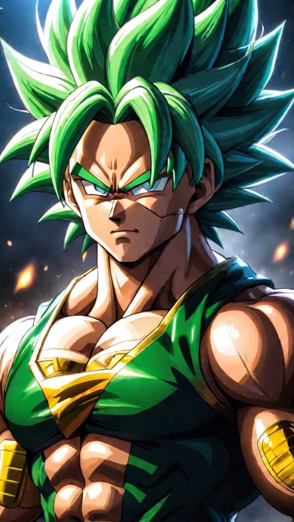  anime art of broly surviving king vegeta's order for execution, showcasing a deep scar of trauma. hyperrealistic, full body, detailed clothing, highly detailed, cinematic lighting, stunningly beautiful, intricate, sharp focus, f/1. 8, 85mm, (centered image composition), (professionally color graded), ((bright soft diffused light)), volumetric fog, trending on instagram, trending on tumblr, HDR 4K, 8K