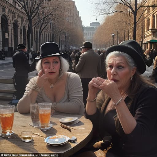  amazing, beautiful, inspiring, radiant, magnificent, luxurious, beautiful, detailed, masterpiece. drunk drinkers alkashes in uncomfortable hats, fighting for a stack of vodka, in the background swearing grandmother, street, on the bench