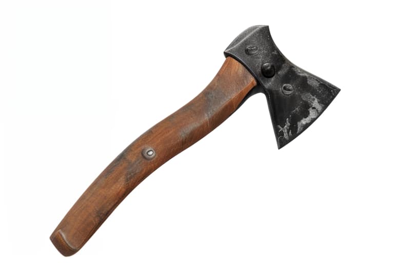  hatchet, ((((cinematic look)))), soothing tones, insane details, hyperdetailed, low contrast, soft cinematic light, dim colors, exposure blend, hdr, faded, slate grey atmosphere