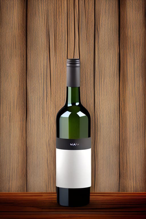 wa-vy style bottle wine etichete, minimalist style, warm colors