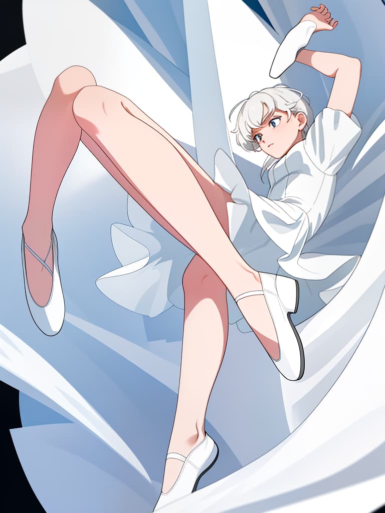  boys, white shirts, projected whole body, with legs, white ballet flat, masterpiece, best quality,8k,ultra detailed,high resolution,an extremely delicate and beautiful,hyper detail