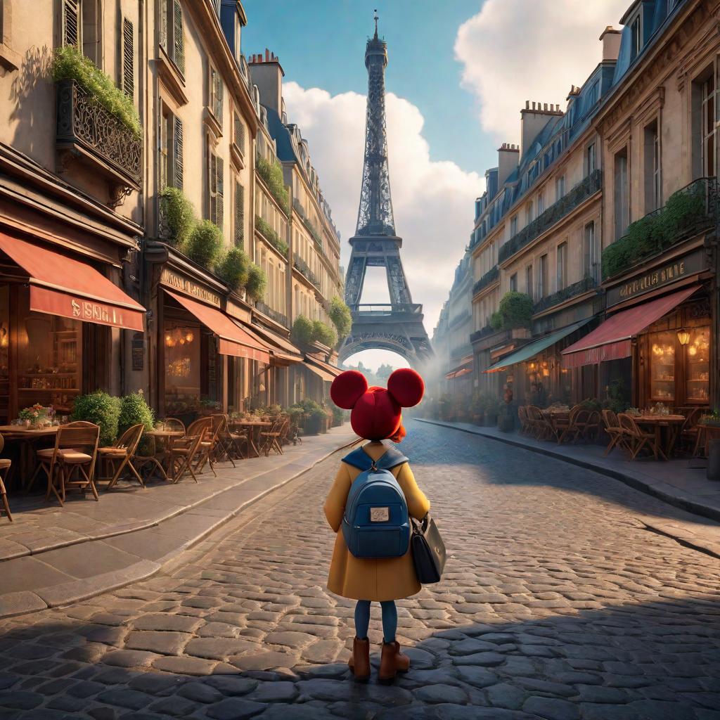  in 3d animated movie style. disney pixar style. paris, a cheerful and imaginative... hyperrealistic, full body, detailed clothing, highly detailed, cinematic lighting, stunningly beautiful, intricate, sharp focus, f/1. 8, 85mm, (centered image composition), (professionally color graded), ((bright soft diffused light)), volumetric fog, trending on instagram, trending on tumblr, HDR 4K, 8K