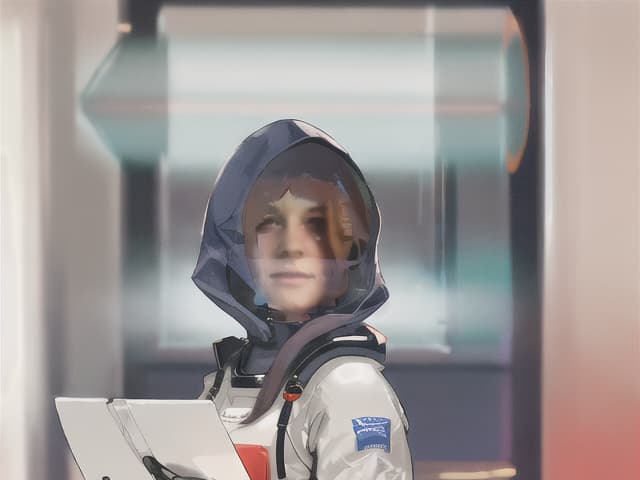  space suit hyperrealistic, full body, detailed clothing, highly detailed, cinematic lighting, stunningly beautiful, intricate, sharp focus, f/1. 8, 85mm, (centered image composition), (professionally color graded), ((bright soft diffused light)), volumetric fog, trending on instagram, trending on tumblr, HDR 4K, 8K