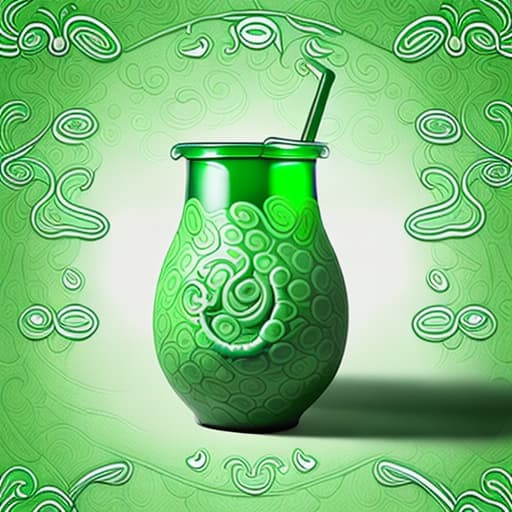  a dark green bubble tea holder, its handle should be a light green snake with a smooth texture and snake patterns on it, the snake head should also be at the end of the handle