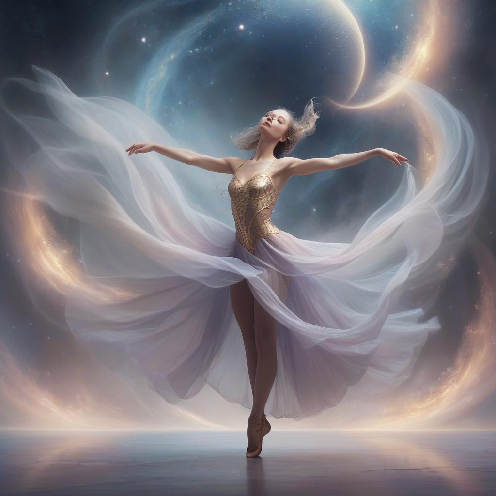  ethereal fantasy concept art of contemporary dance by blogger beautiful faces . magnificent, celestial, ethereal, painterly, epic, majestic, magical, fantasy art, cover art, dreamy