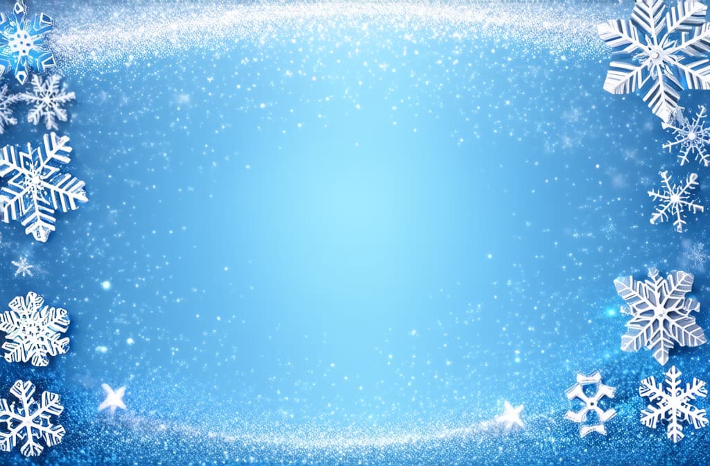  winter delicate background with snowflakes and sparkling glitter with empty space ar 3:2 {prompt}, maximum details