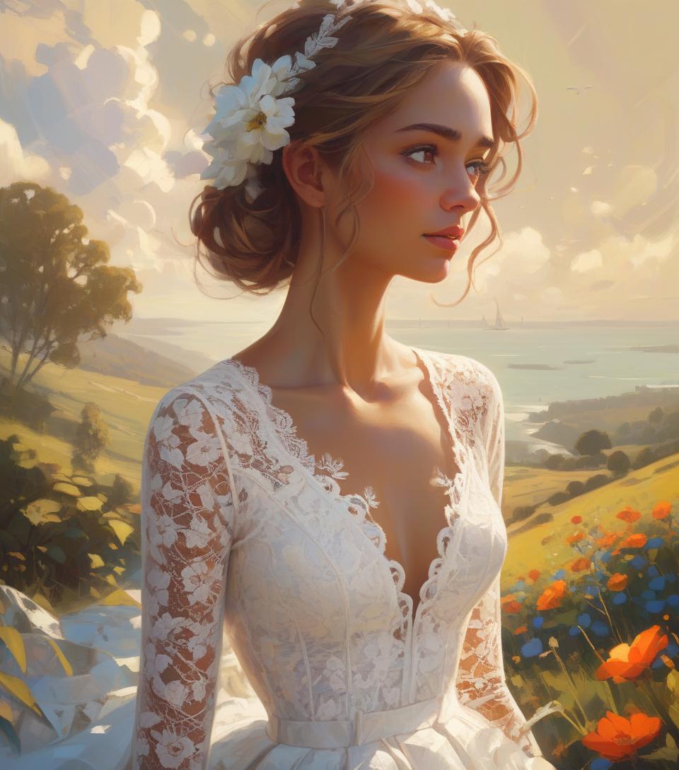  white lace, by rhads, best quality, masterpiece, very aesthetic, perfect composition, intricate details, ultra detailed, голая , 13 лет