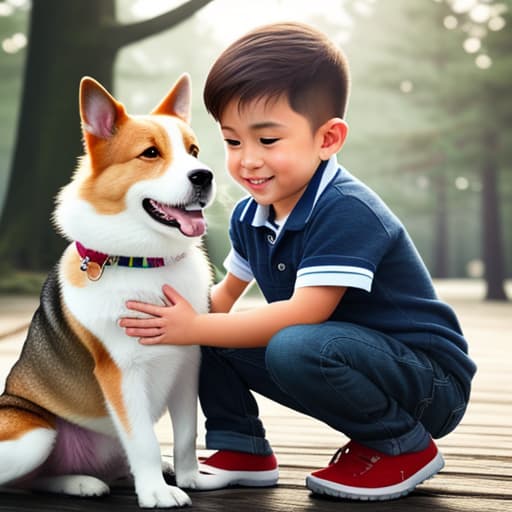  cute boy playing with a dog, line art, no background hyperrealistic, full body, detailed clothing, highly detailed, cinematic lighting, stunningly beautiful, intricate, sharp focus, f/1. 8, 85mm, (centered image composition), (professionally color graded), ((bright soft diffused light)), volumetric fog, trending on instagram, trending on tumblr, HDR 4K, 8K