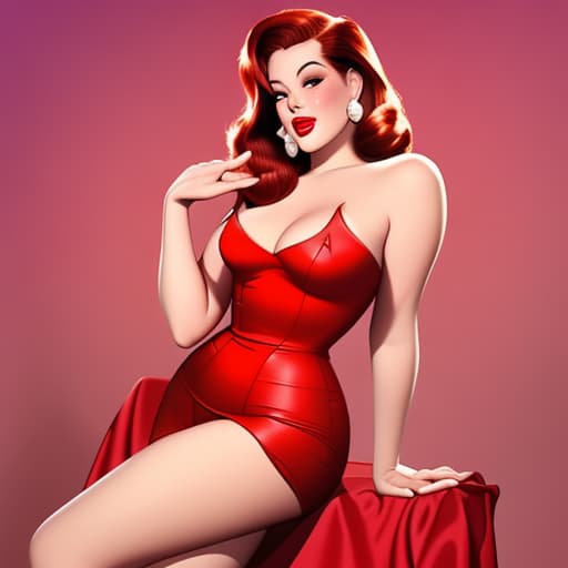  1950 pin up Jessica rabbit