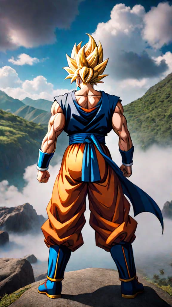  create an anime art of a vast afterlife network showing spiritual power realms beyond training with king kai in dragon ball. hyperrealistic, full body, detailed clothing, highly detailed, cinematic lighting, stunningly beautiful, intricate, sharp focus, f/1. 8, 85mm, (centered image composition), (professionally color graded), ((bright soft diffused light)), volumetric fog, trending on instagram, trending on tumblr, HDR 4K, 8K