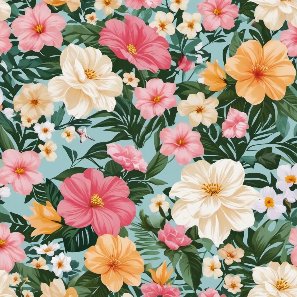  fundo pêssego bem claro com bordas de flores e borboletas tema jardim , profile image style