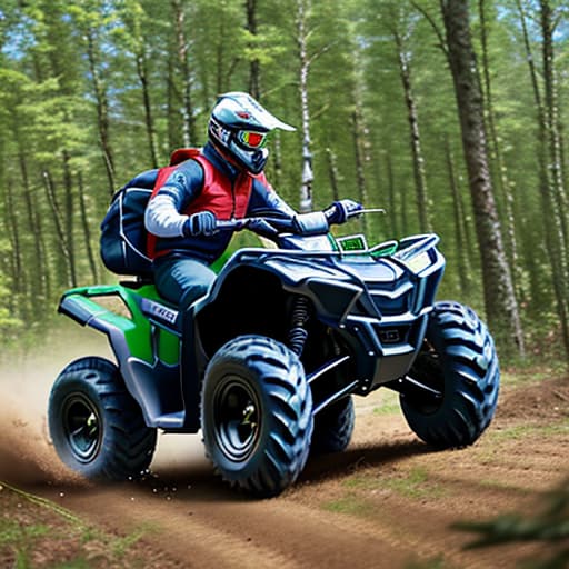  quadbike drive in bartoniai forest lithuania ，