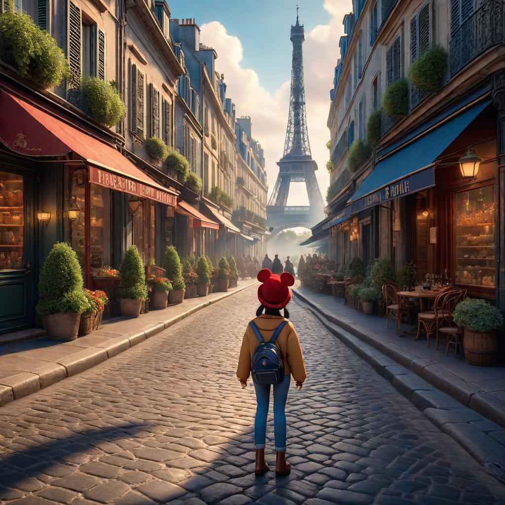  in 3d animated movie style. disney pixar style. paris, a cheerful and imaginative... hyperrealistic, full body, detailed clothing, highly detailed, cinematic lighting, stunningly beautiful, intricate, sharp focus, f/1. 8, 85mm, (centered image composition), (professionally color graded), ((bright soft diffused light)), volumetric fog, trending on instagram, trending on tumblr, HDR 4K, 8K