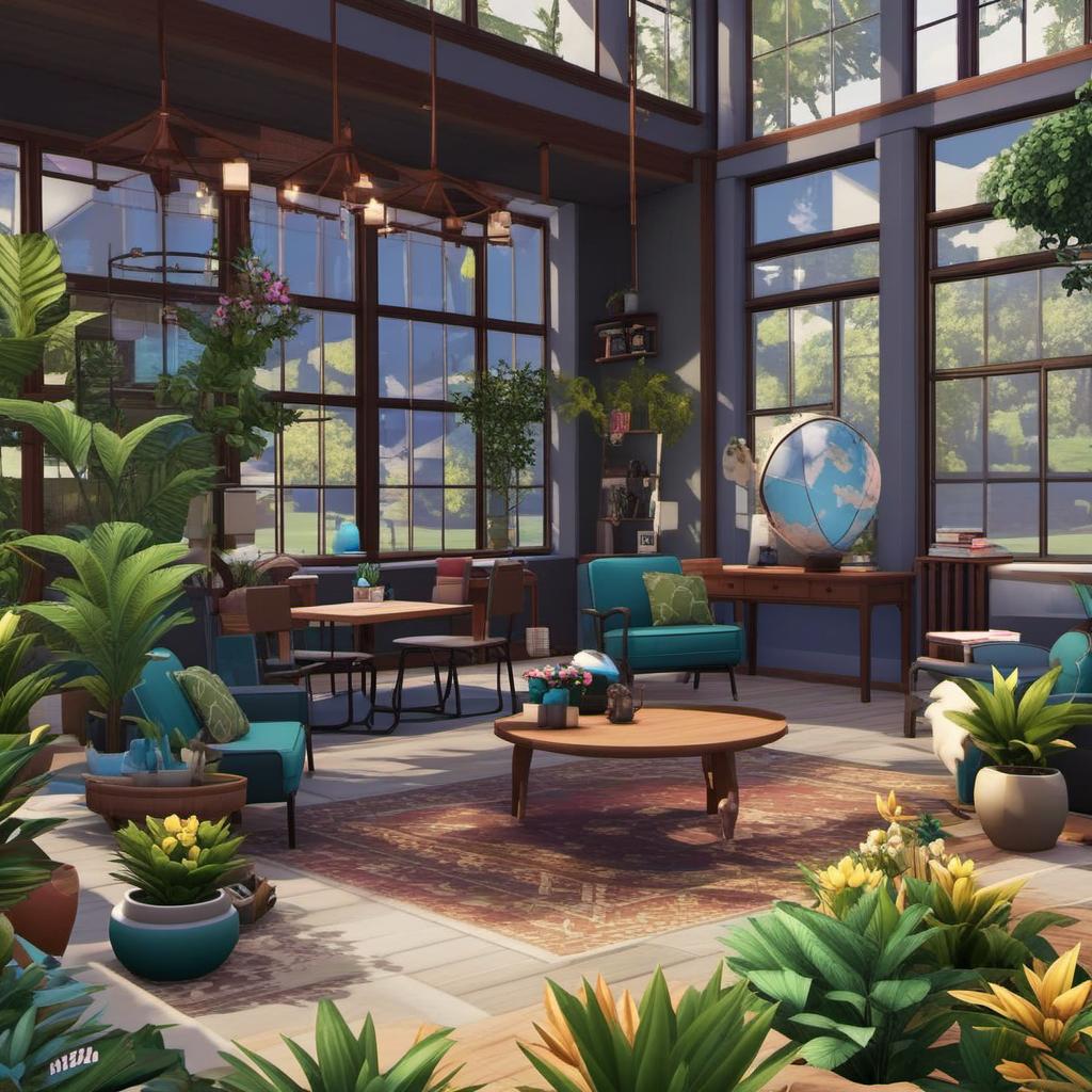  inside high school for sims to explore modern and cozy , mystical style