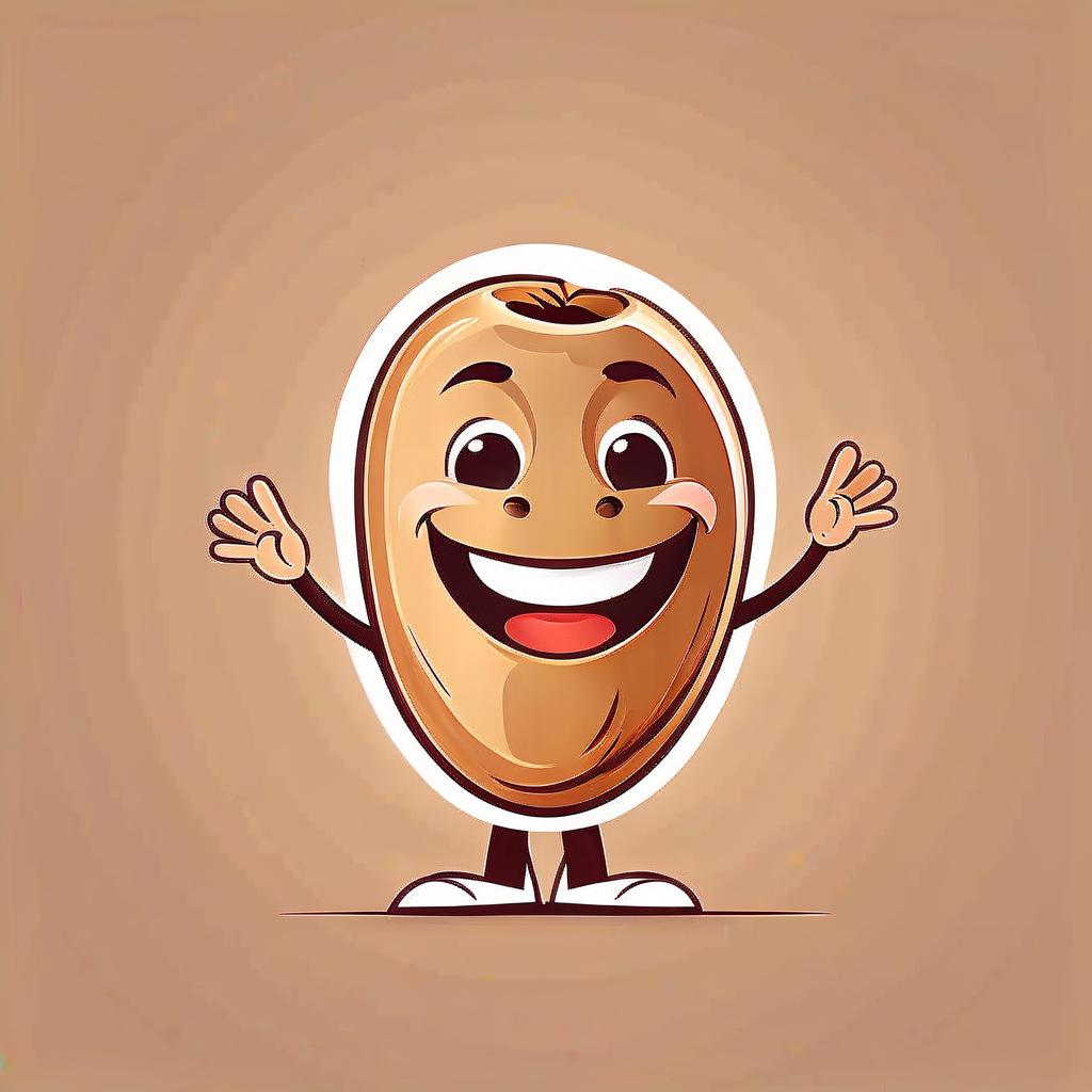  advertising poster style the logo in the form of a circle inside which is a character in the form of a living peanut. he's smiling and waving. . professional, modern, product focused, commercial, eye catching, highly detailed, logo