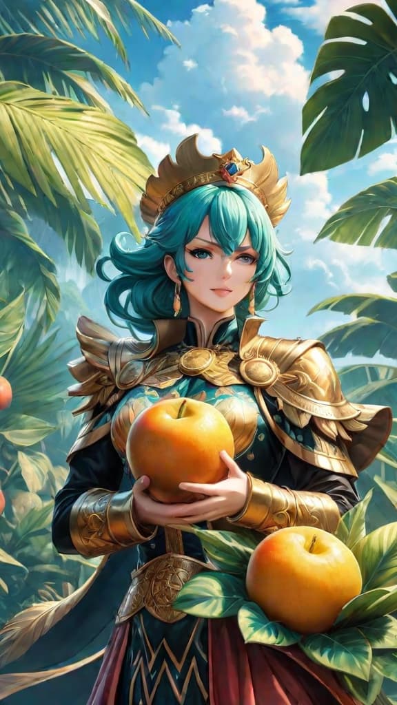  anime art: mystical fruits intertwined with pluton, poseidon, and uranus in one piece lore. hyperrealistic, full body, detailed clothing, highly detailed, cinematic lighting, stunningly beautiful, intricate, sharp focus, f/1. 8, 85mm, (centered image composition), (professionally color graded), ((bright soft diffused light)), volumetric fog, trending on instagram, trending on tumblr, HDR 4K, 8K