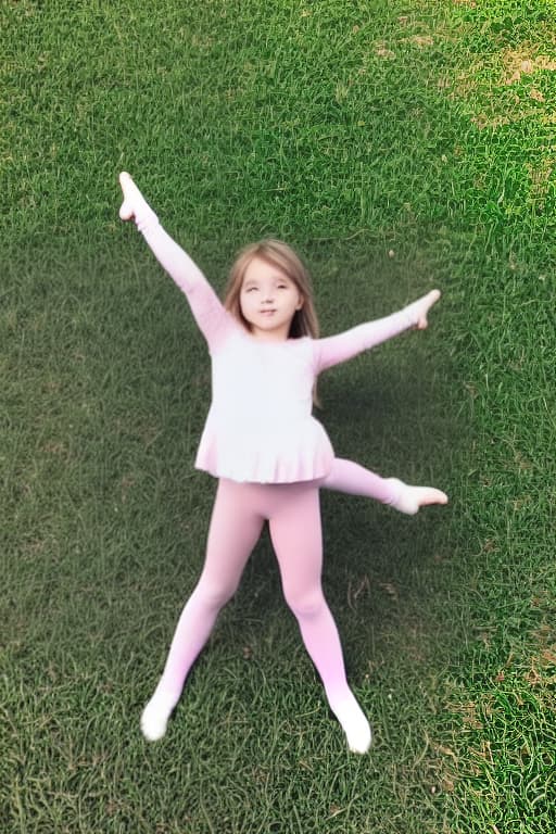  little girl doing splits