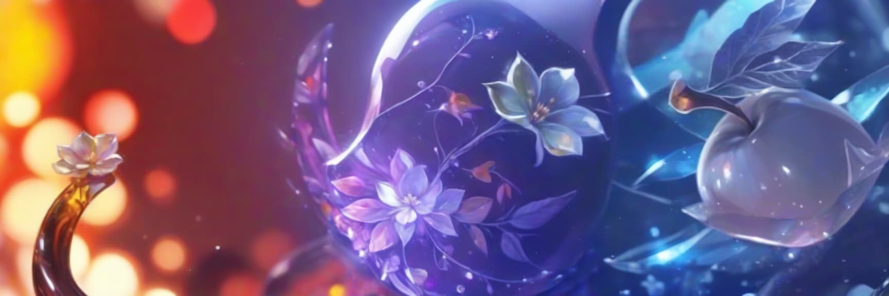  ((this crystal artwork)) depicts an apple with red, pink, yellow crystals. ((the shape of the apple represents the pursuit of knowledge while the surrounding leaves and flowers imply vitality and new beginnings))).colours:red, yellow, pink, white pink, white, light green, yellow green, white green (style):fantasy, fairy tale, design art, decoration, gift, poster, advertisement, postcard, vintage.