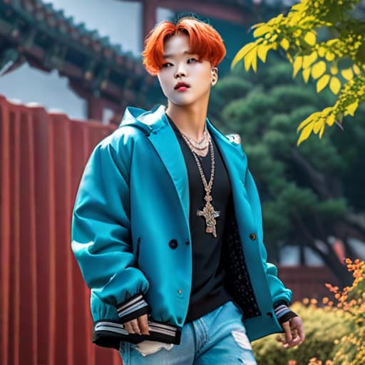  i love jimin hyperrealistic, full body, detailed clothing, highly detailed, cinematic lighting, stunningly beautiful, intricate, sharp focus, f/1. 8, 85mm, (centered image composition), (professionally color graded), ((bright soft diffused light)), volumetric fog, trending on instagram, trending on tumblr, HDR 4K, 8K