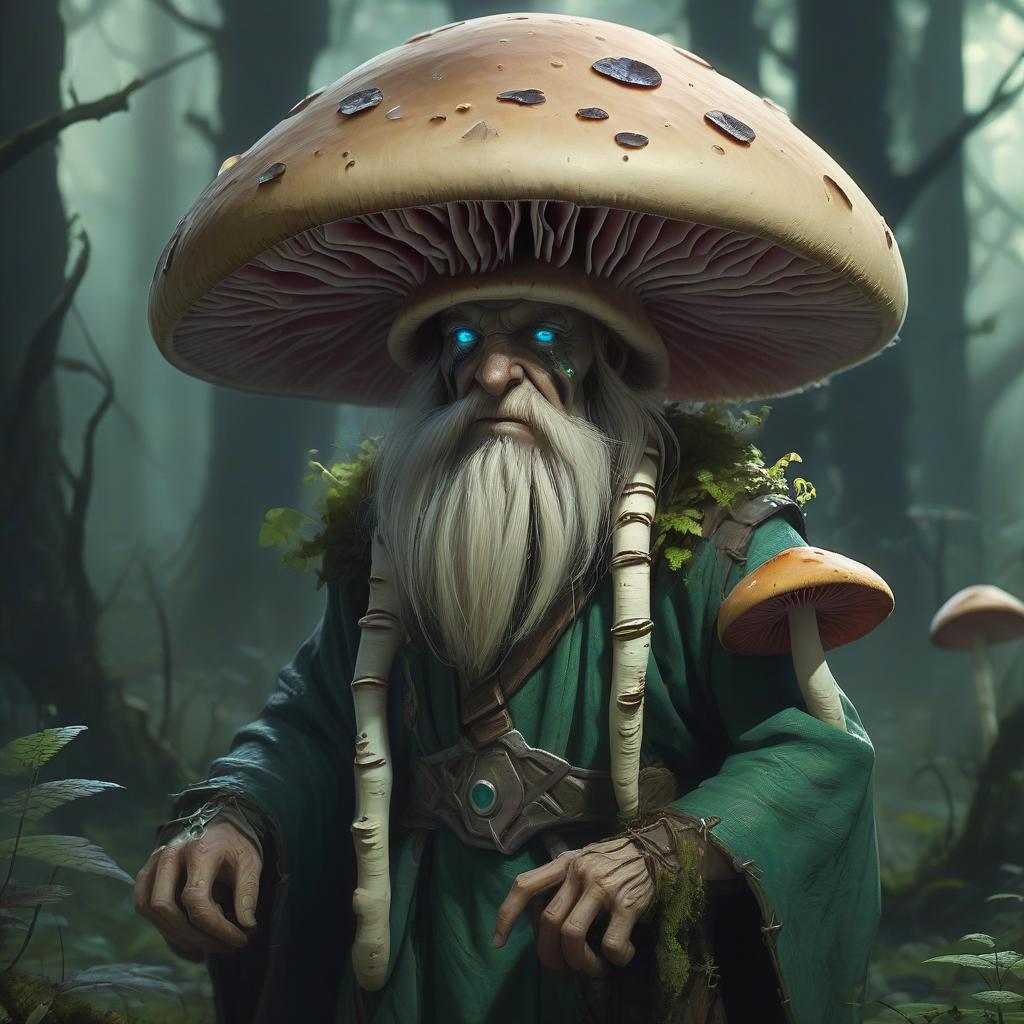  humanoid mushroom, druid