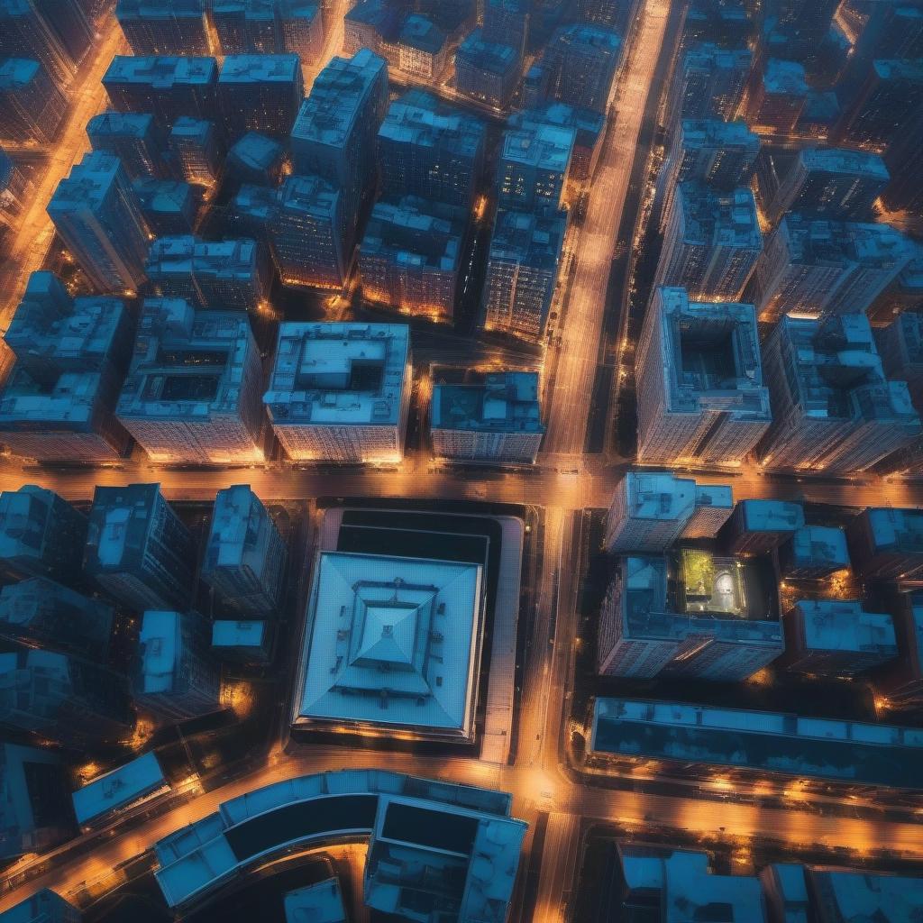  Vladivostok, cyberpunk, rain, top view