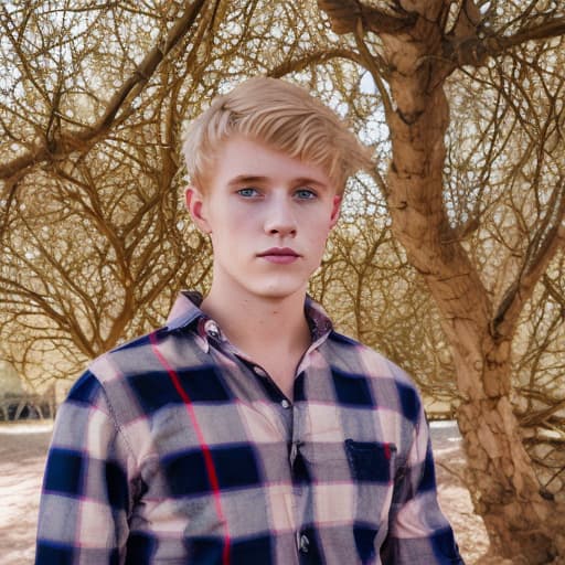 portrait+ style British LGBT queer twink blonde hunk dude face