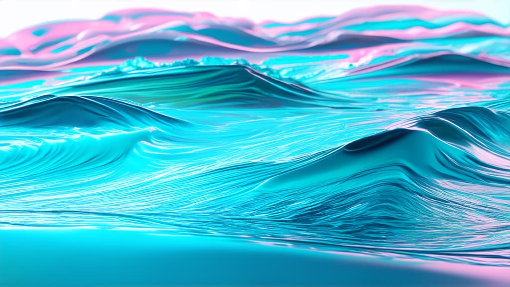  epic realistic, hyperdetailed, (cycles render:1.3), caustics, (glossy:0.58), (artstation:0.82),full screen background of pearlescent waves in pastel colors ar 16:9