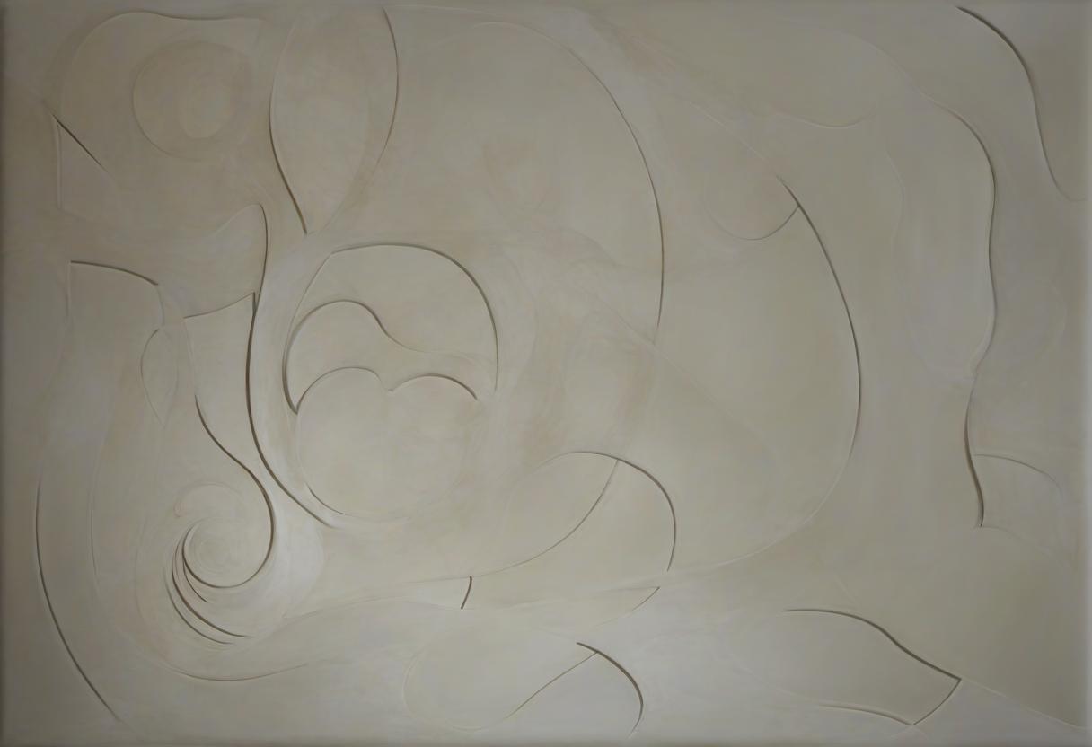  abstract style gypsum panel horizon figure abstraction art nouveau . non representational, colors and shapes, expression of feelings, imaginative, highly detailed