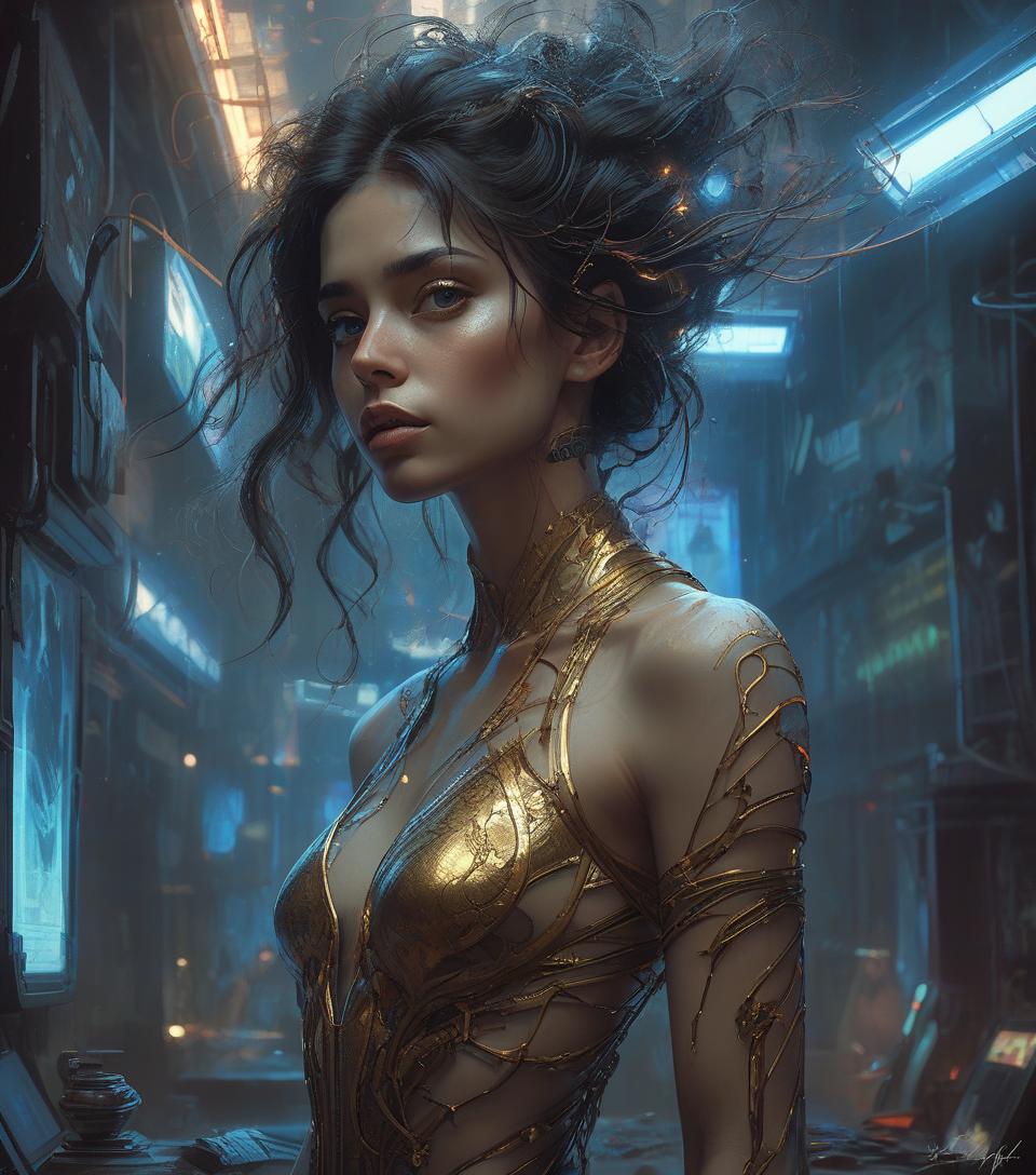  concept art artwork, hyper realistic surreal and fantastic composition perfect and dynamic digital painting, portrait of anna sawai, messy hair, black light atmosphere, style jose royo, boris vallejo, carne griffiths, wadim kashin, harrison fisher, brian froud and jeremy mann, epic setting, black light show, varying styles of steadman, hanuka, klimt, bell, hobbie, newton, greg rutkowski, atmospheric, artstation trend, artgerm, deviant art, octane, masterpiece, complex art, details intricate, matte painting movie poster, golden ratio, trending on cgsociety, incredibly detailed and incredibly beautiful . digital artwork, illustrative, painterly, matte painting, highly detailed