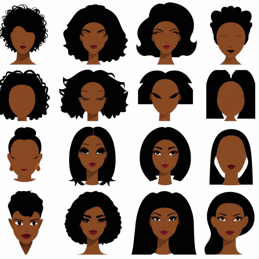  different beauty. set of different female heads on white background. different races and nationalities {prompt}, maximum details