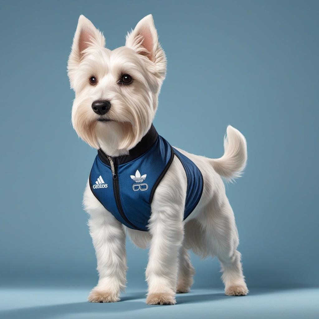  scottie dog athlete, profile image style