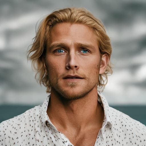 portrait+ style history movie actor blonde hunk dude face