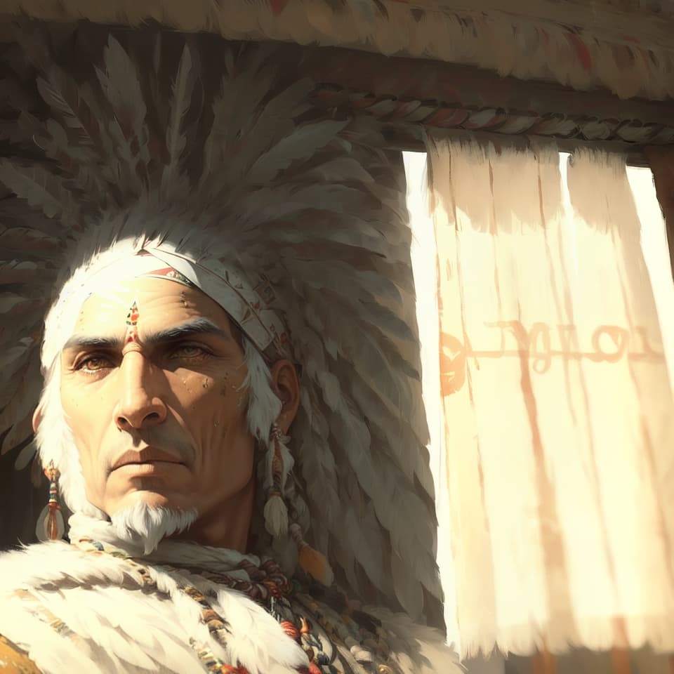  a native indian warrior, midjourney, hq, hightly detailed, 4k