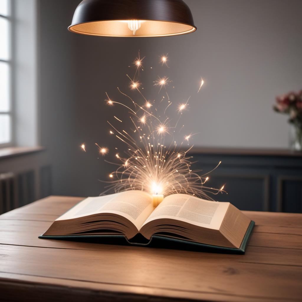  A series of images showing a book flipping open on a wooden table. The edge of the table near the book has the initials 'D.W.' and 'S.W.' carved into it. Inside the book, it reads 'Happy Birthday Kassidy' as the pages flip open. The table has a natural wooden texture, and the book has a classic, vintage look. hyperrealistic, full body, detailed clothing, highly detailed, cinematic lighting, stunningly beautiful, intricate, sharp focus, f/1. 8, 85mm, (centered image composition), (professionally color graded), ((bright soft diffused light)), volumetric fog, trending on instagram, trending on tumblr, HDR 4K, 8K