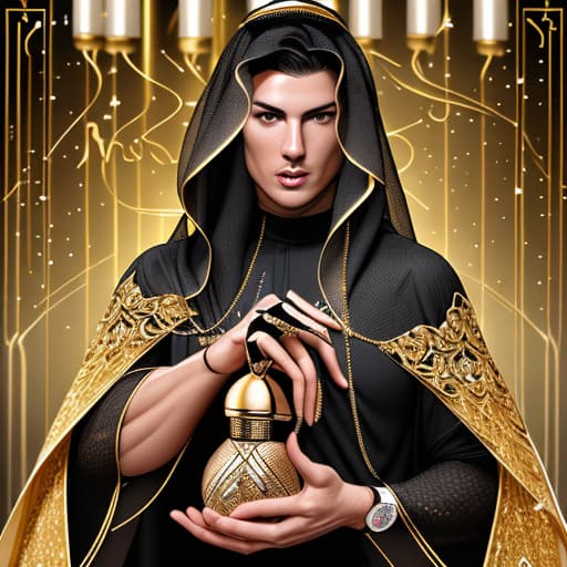  Black and gold Arabic perfume bottle with inspiration of Cristiano Ronaldo in Saudi Arabia