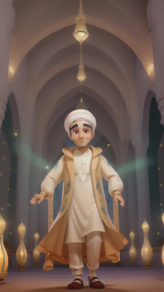  Imam Zaman in heaven ith beautifull lights on his face