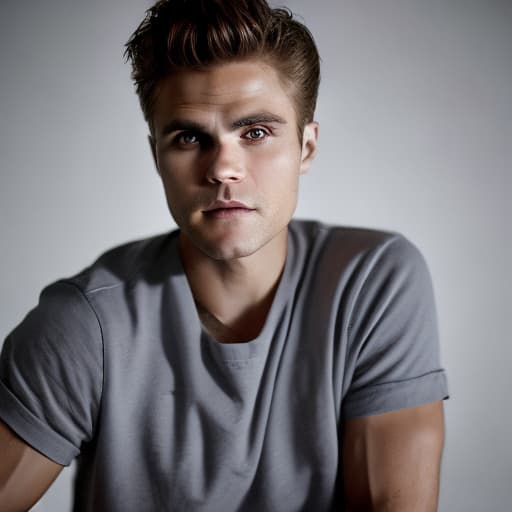 portrait+ style Paul Wesley queer face