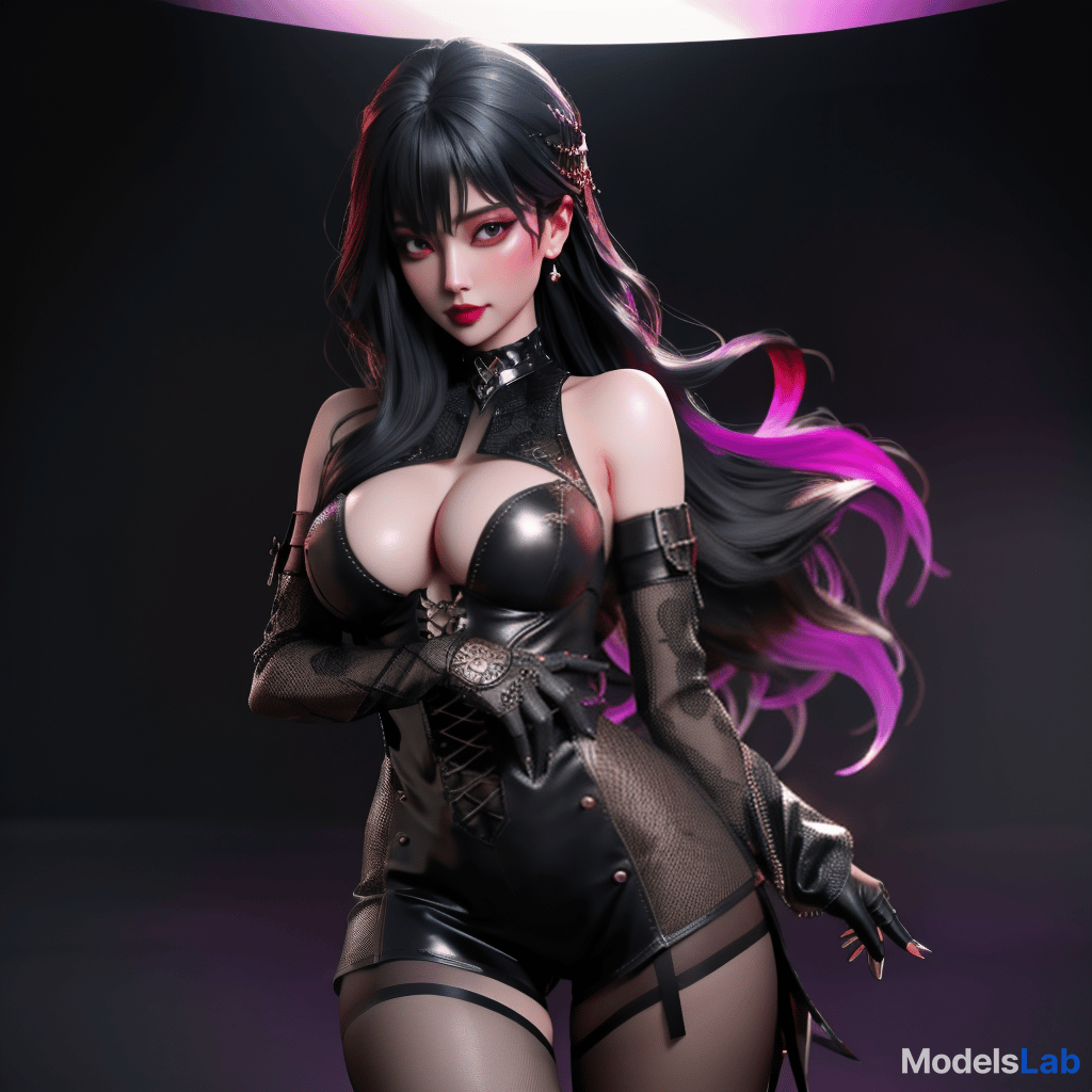  goth wearing crotchless and fishnets hyperrealistic, full body, detailed clothing, highly detailed, cinematic lighting, stunningly beautiful, intricate, sharp focus, f/1. 8, 85mm, (centered image composition), (professionally color graded), ((bright soft diffused light)), volumetric fog, trending on instagram, trending on tumblr, HDR 4K, 8K