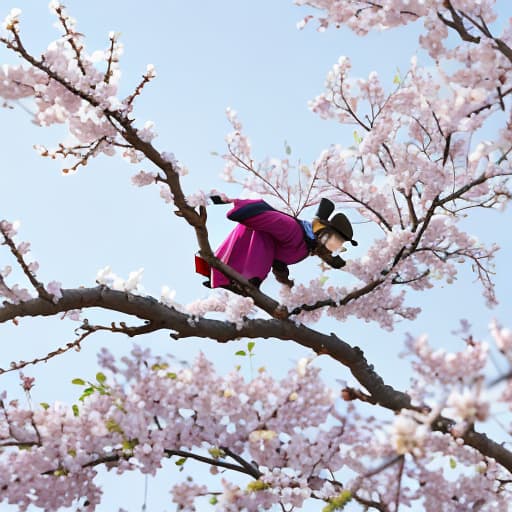  The best time for plum trees to pull branches