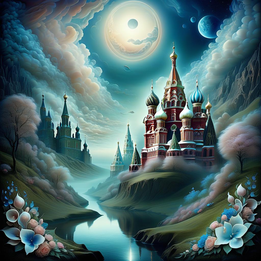  dreamscape russian . surreal, ethereal, dreamy, mysterious, fantasy, highly detailed